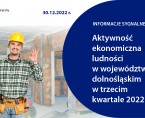 Aktywność ekonomiczna ludności w województwie dolnośląskim w trzecim kwartale 2022 r. Foto