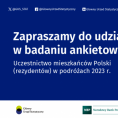 Badanie - Uczestnictwo mieszkańców Polski (rezydentów) w podróżach 2-20.10.2023 r. r. Foto