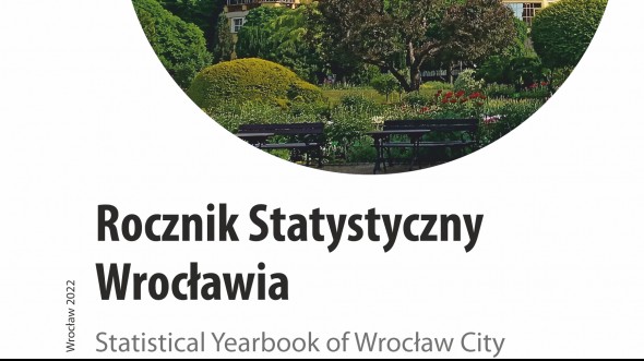 Napis Rocznik Wrocławia 2022 dwa kółka nałożone na siebie jedno w kolorze niebieskim a drugie zdjęcie katedry w okręgu