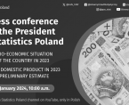 31st January 2024: Press conference of the President of Statistics Poland summarizing 2023 Foto