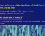 30th January 2025: Press conference of the President of Statistics Poland summarizing 2024 Foto