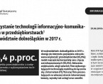 Wykorzystanie technologii informacyjno-komunikacyjnych w przedsiębiorstwach w województwie dolnośląskim w 2017 r. Foto