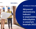 Aktywność ekonomiczna ludności w województwie dolnośląskim w czwartym kwartale 2022 r. Foto