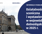 Działalność sceniczna i wystawiennicza w województwie dolnośląskim w 2025 r. Foto