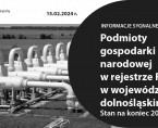 Podmioty gospodarki narodowej w rejestrze REGON w województwie dolnośląskim. Stan na koniec 2023 r. Foto