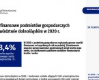 Wyniki finansowe podmiotów gospodarczych w województwie dolnośląskim w 2020 r. Foto