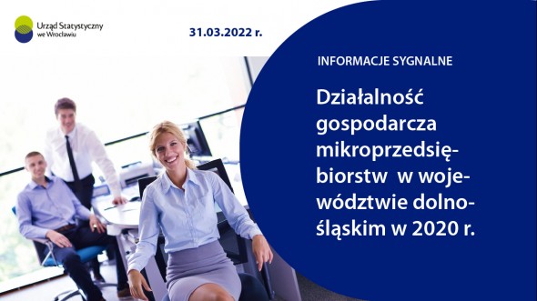 Działalność gospodarcza mikroprzedsiębiorstw w województwie dolnośląskim w 2020 r.
