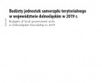 Budżety jednostek samorządu terytorialnego w województwie dolnośląskim w 2019 r. Foto