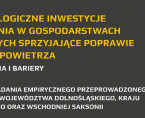Proekologiczne inwestycje i działania w gospodarstwach domowych sprzyjające poprawie jakości powietrza – wyzwania i bariery Foto